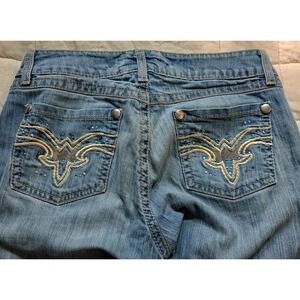 Wrangler Women Jeans 5x36 Premium Patch Low Rise Boot Cut 09MWZDI Rodeo Western